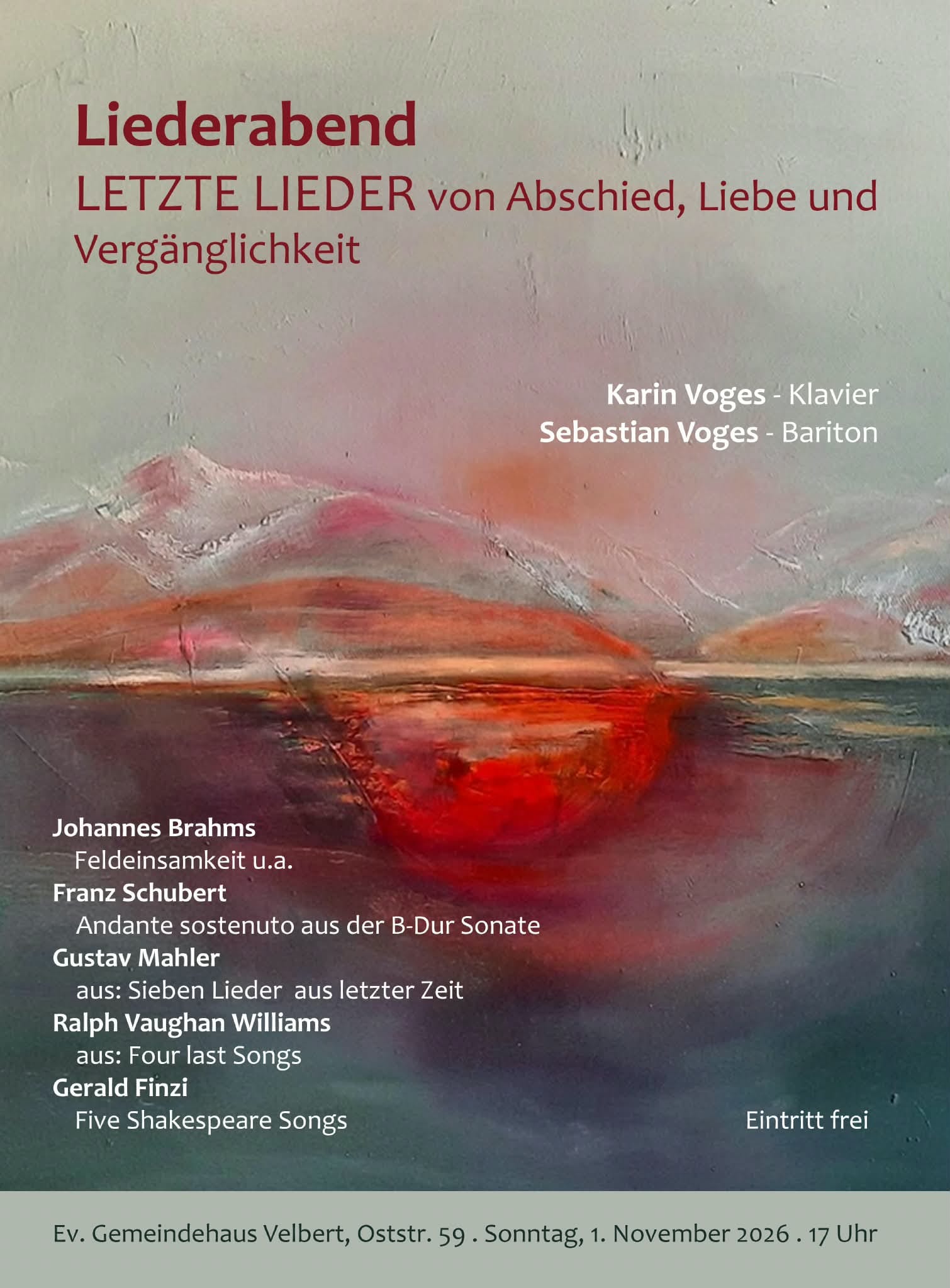 Liederabend Letzte Lieder